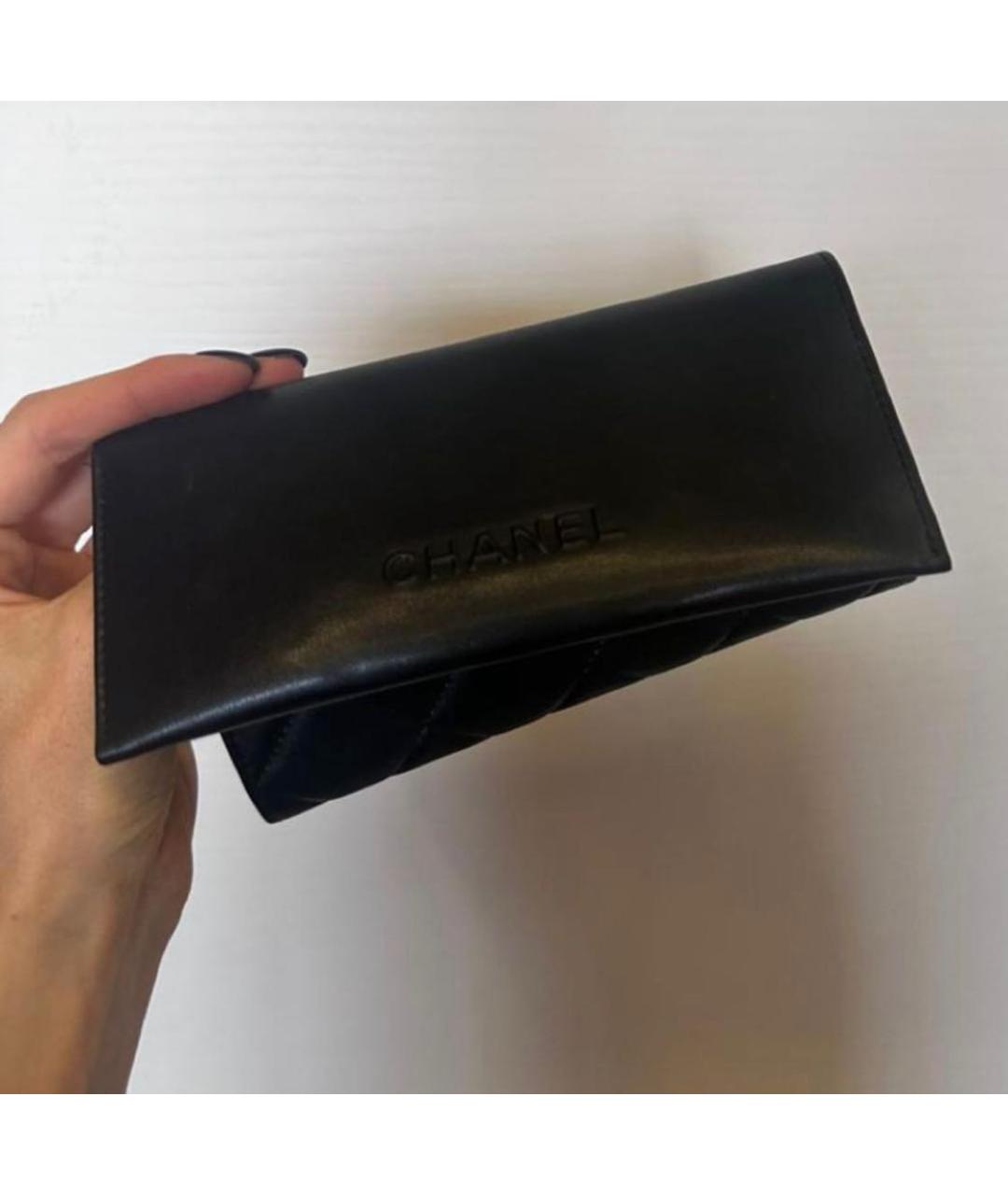 CHANEL Черные металлические солнцезащитные очки, фото 3