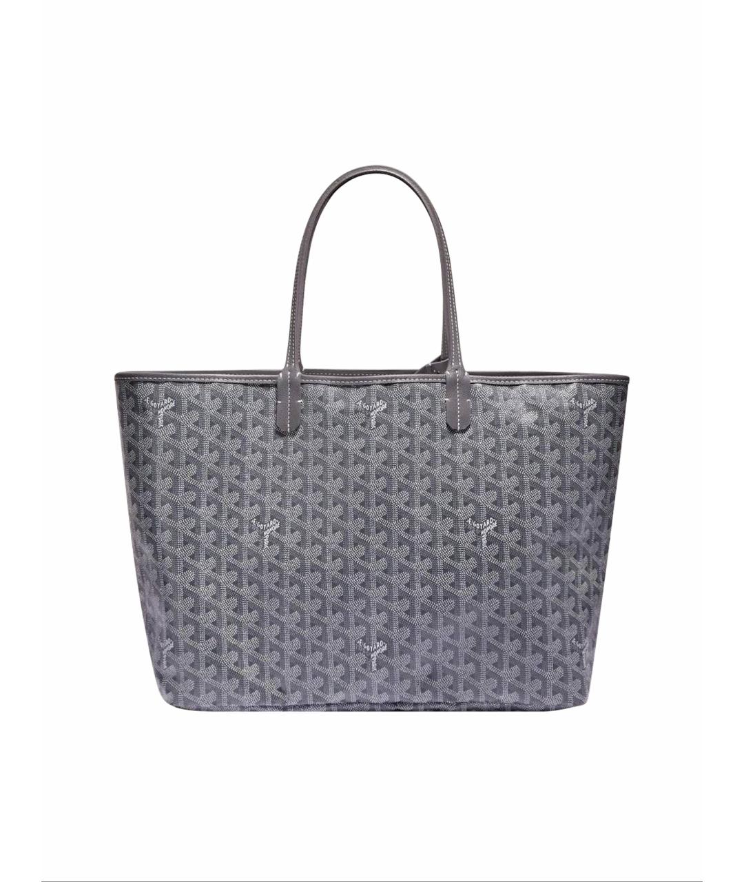 GOYARD Серая кожаная сумка тоут, фото 1