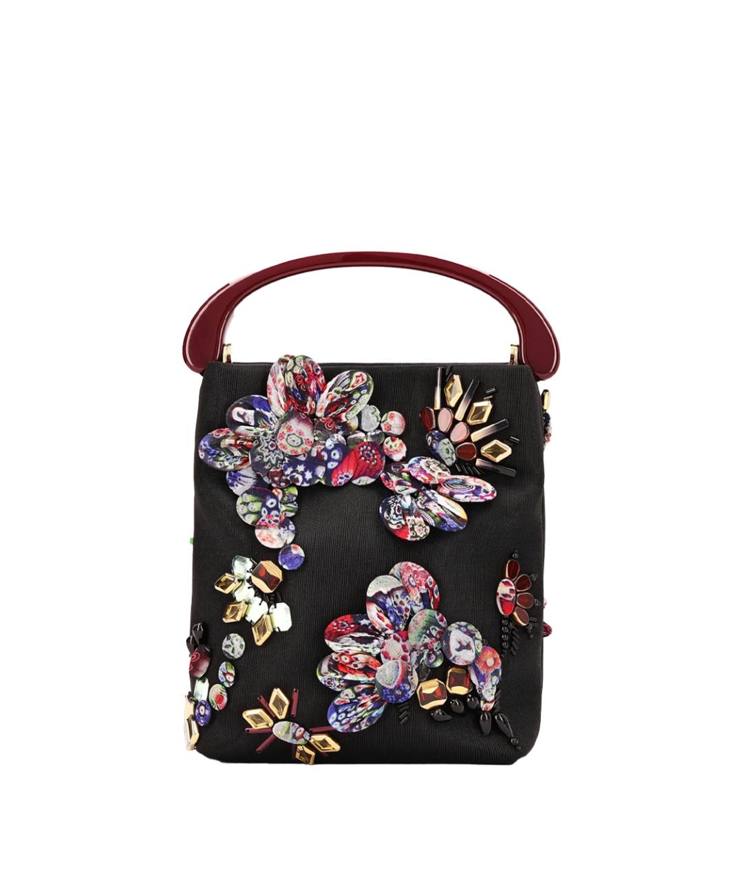 DRIES VAN NOTEN Черная синтетическая сумка с короткими ручками, фото 1