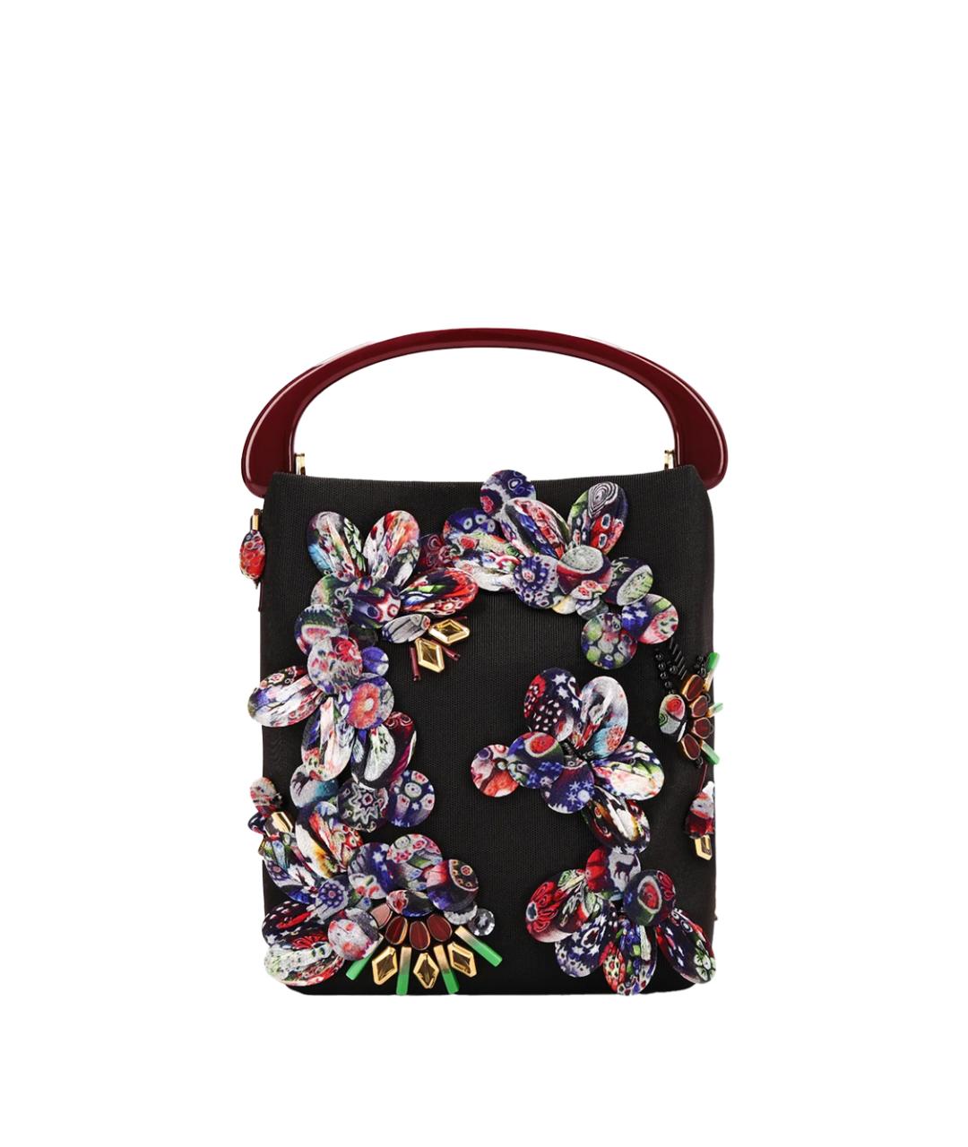 DRIES VAN NOTEN Черная синтетическая сумка с короткими ручками, фото 3