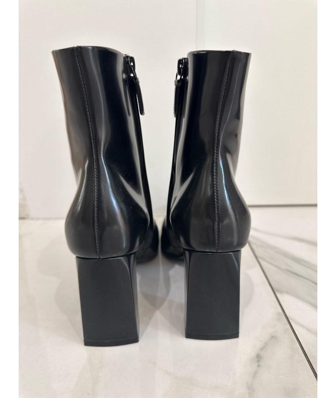 BALENCIAGA Черные ботильоны из лакированной кожи, фото 4