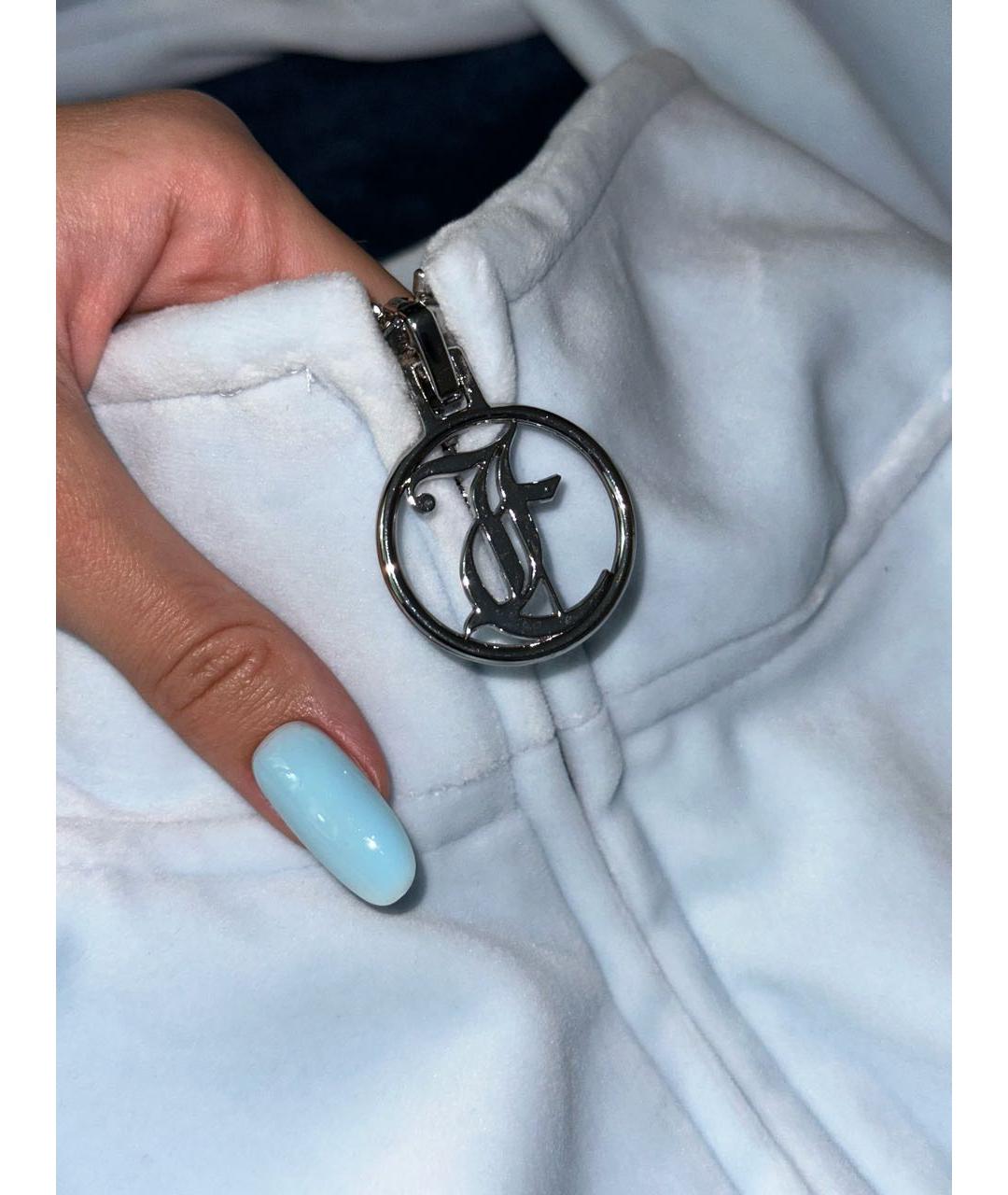 JUICY COUTURE Голубой велюровый спортивные костюмы, фото 6
