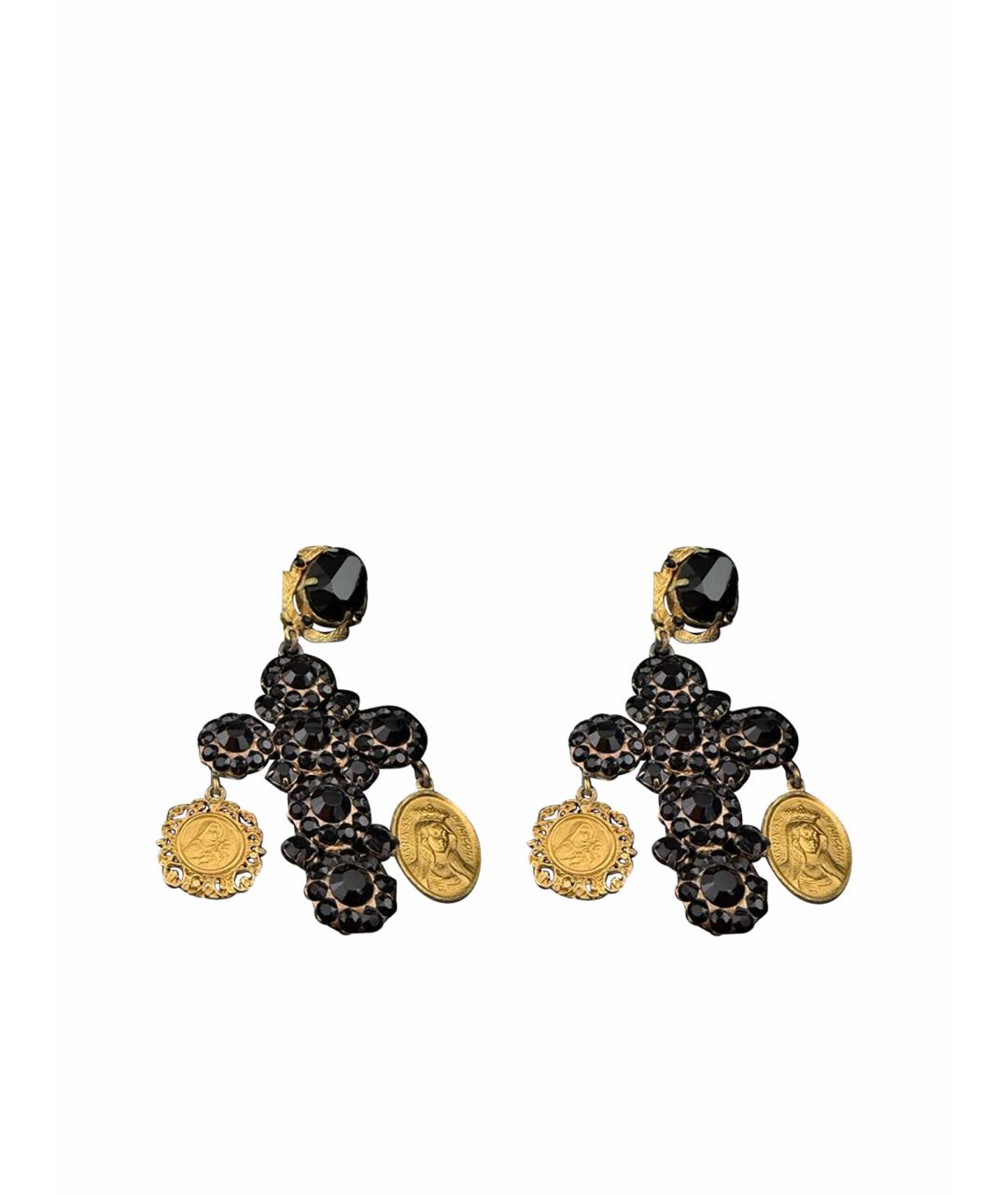 DOLCE&GABBANA Черные серьги, фото 1
