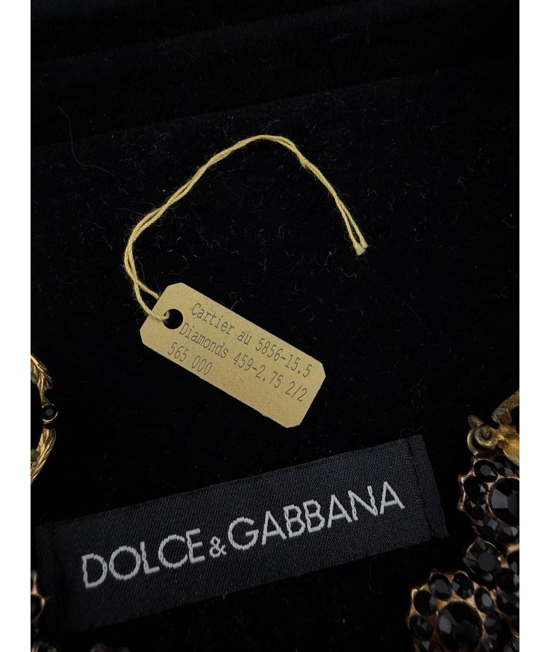 DOLCE&GABBANA Черные серьги, фото 8