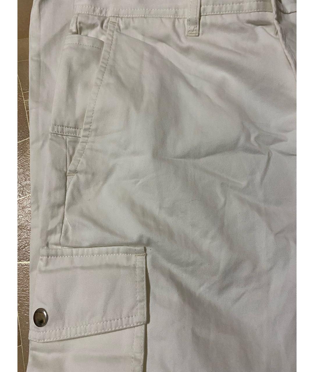 DIESEL Белые хлопковые повседневные брюки, фото 7