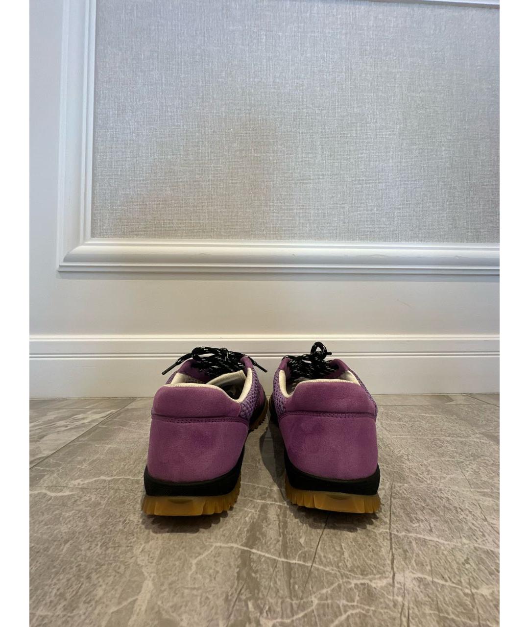 STELLA MCCARTNEY Фиолетовые замшевые кеды, фото 4
