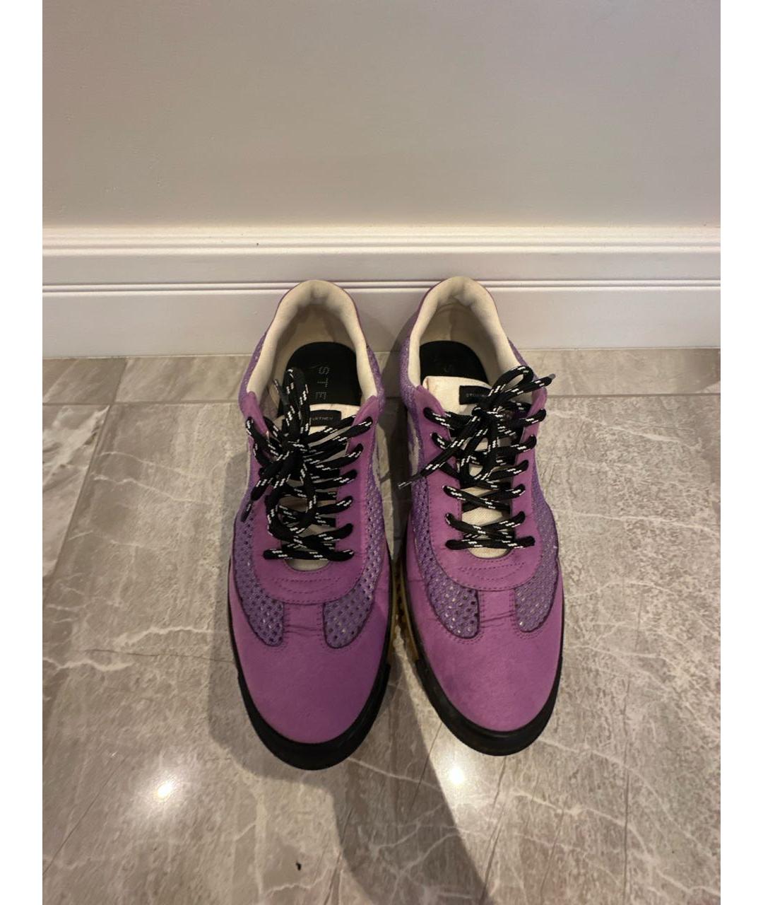 STELLA MCCARTNEY Фиолетовые замшевые кеды, фото 2