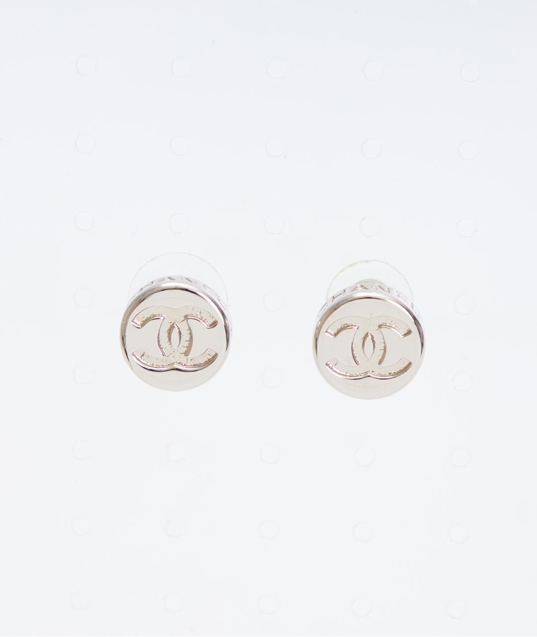 CHANEL Серебряные металлические серьги, фото 4