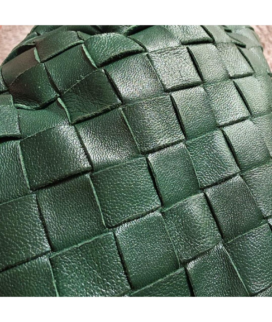 BOTTEGA VENETA Зеленая кожаная сумка через плечо, фото 7