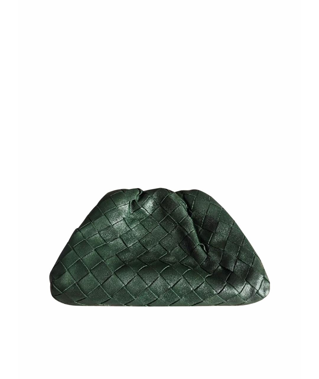 BOTTEGA VENETA Зеленая кожаная сумка через плечо, фото 1