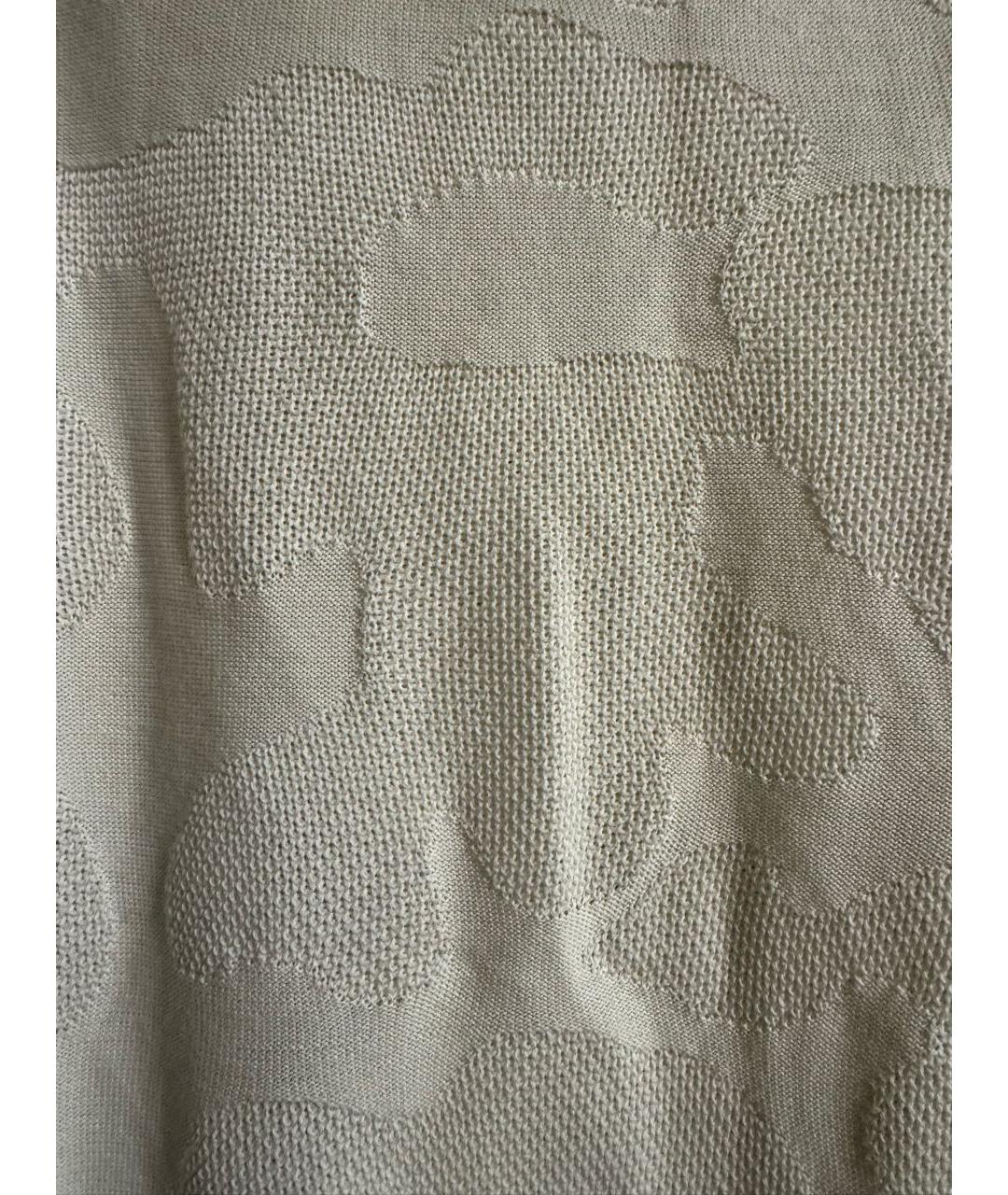 MONCLER Белый хлопковый джемпер / свитер, фото 4