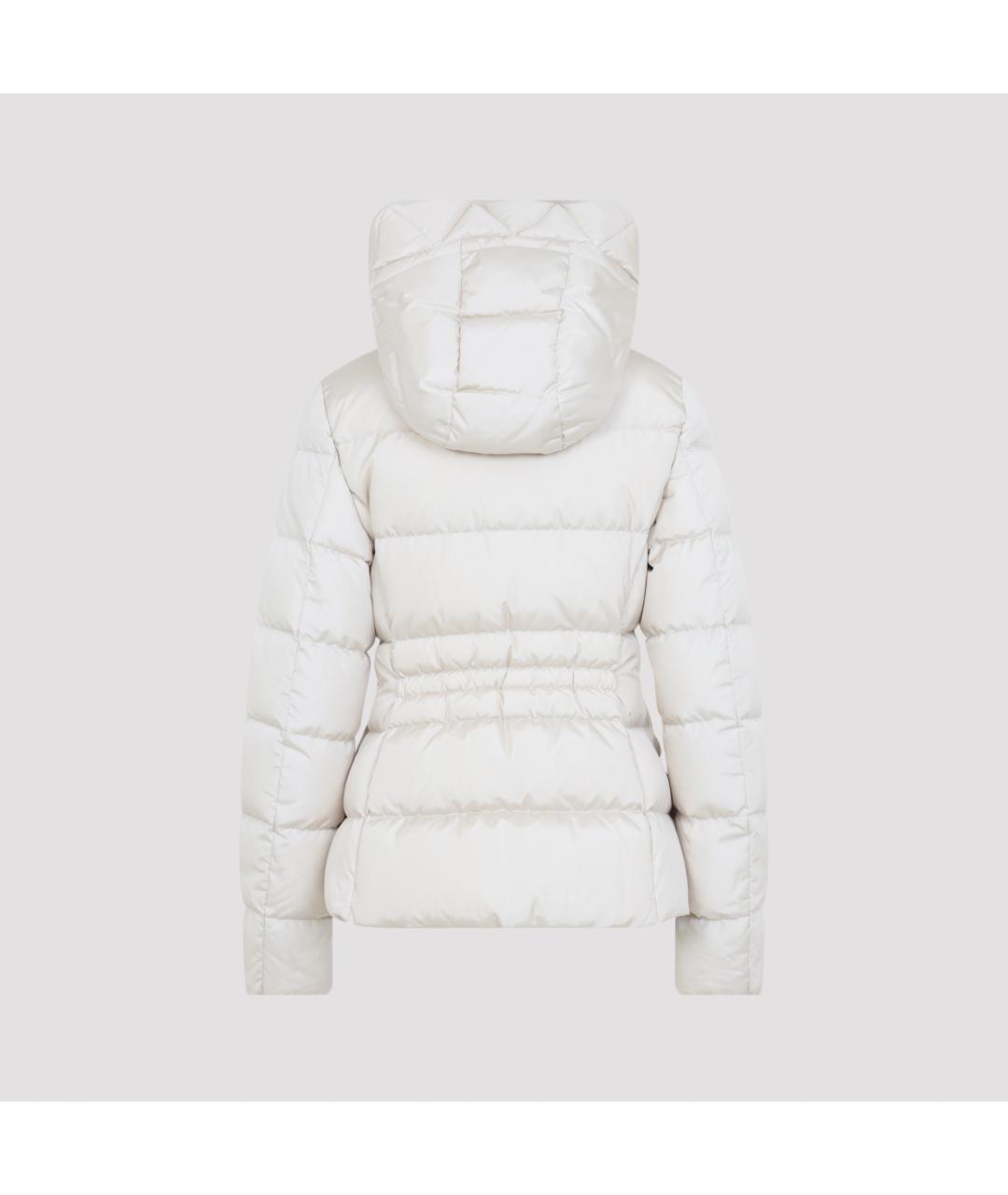 MONCLER Бежевый полиамидовый пуховик, фото 3