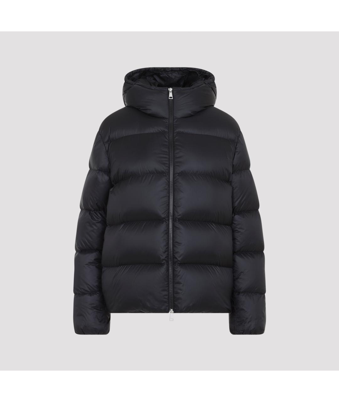 MONCLER Черный полиамидовый пуховик, фото 2