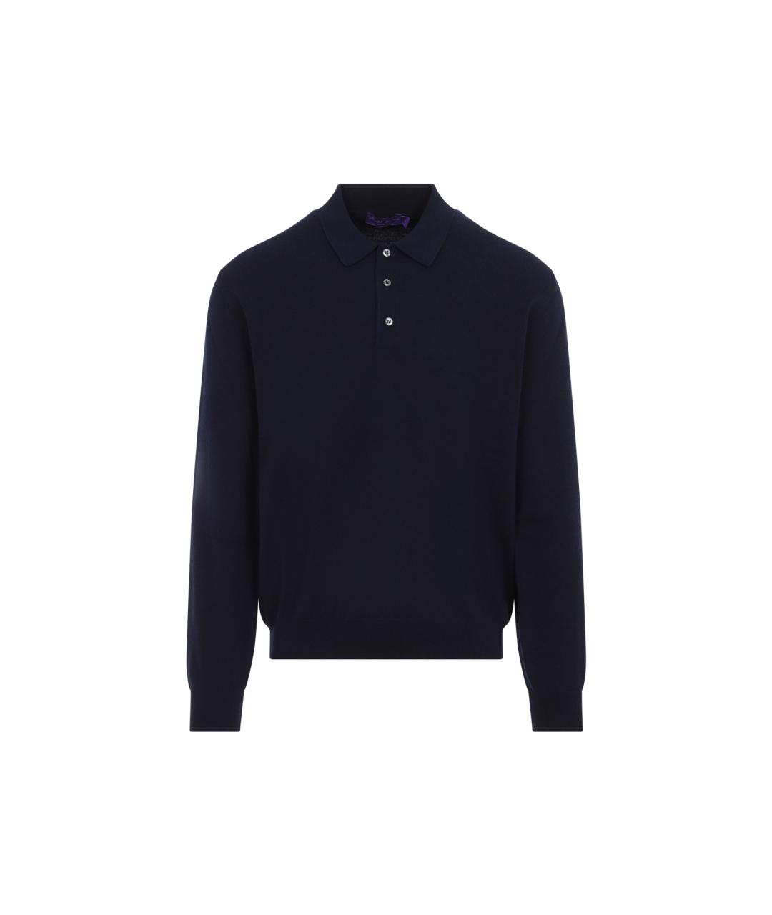 RALPH LAUREN PURPLE LABEL Темно-синий кашемировый джемпер / свитер, фото 1