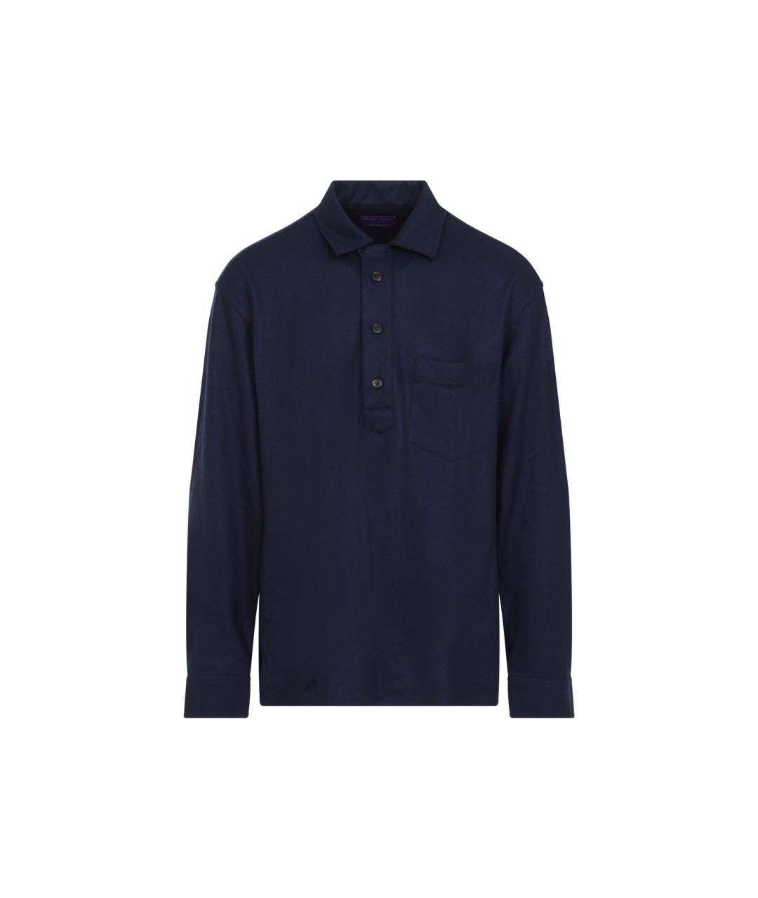 RALPH LAUREN PURPLE LABEL Темно-синий кашемировый джемпер / свитер, фото 1