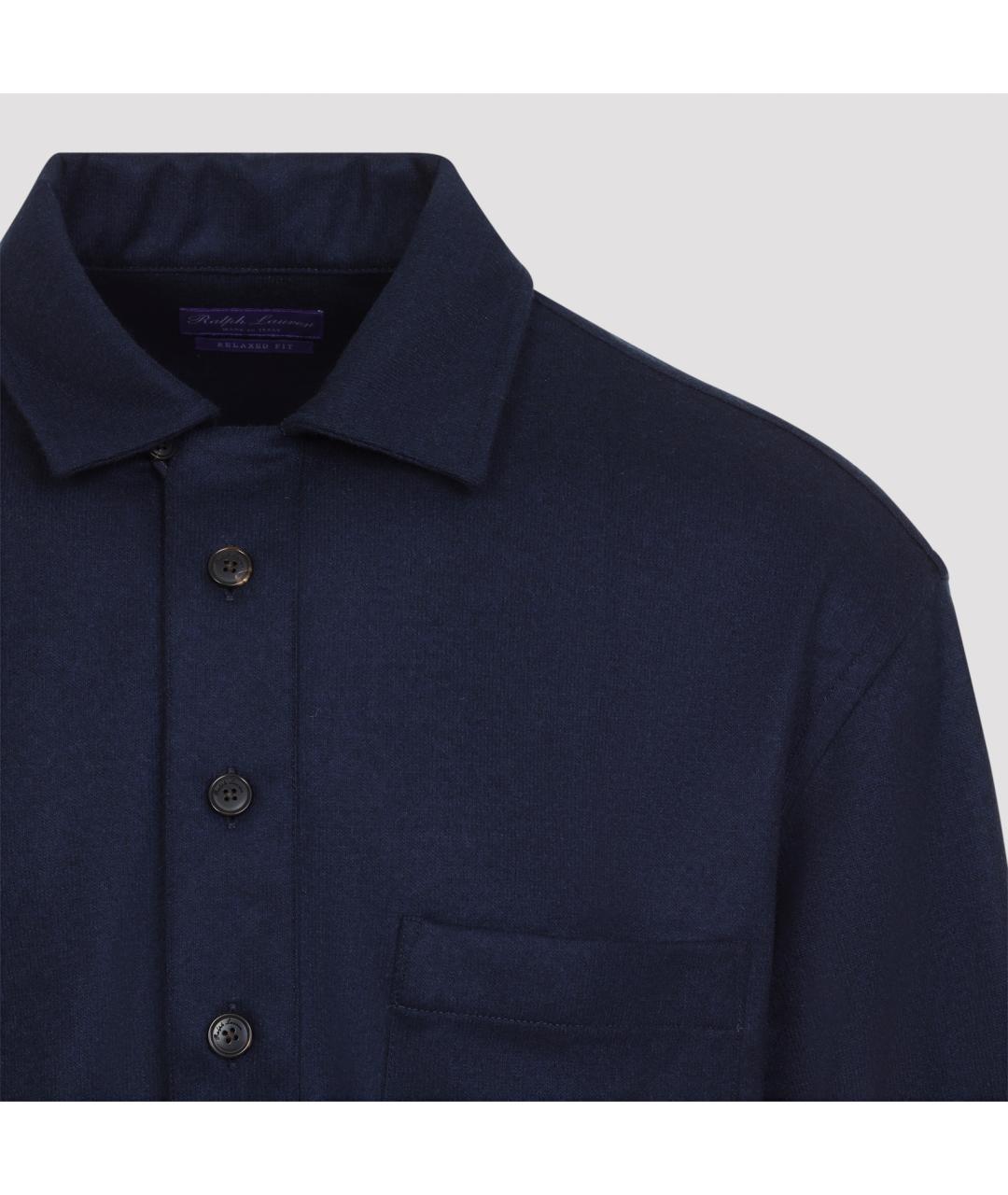 RALPH LAUREN PURPLE LABEL Темно-синий кашемировый джемпер / свитер, фото 4