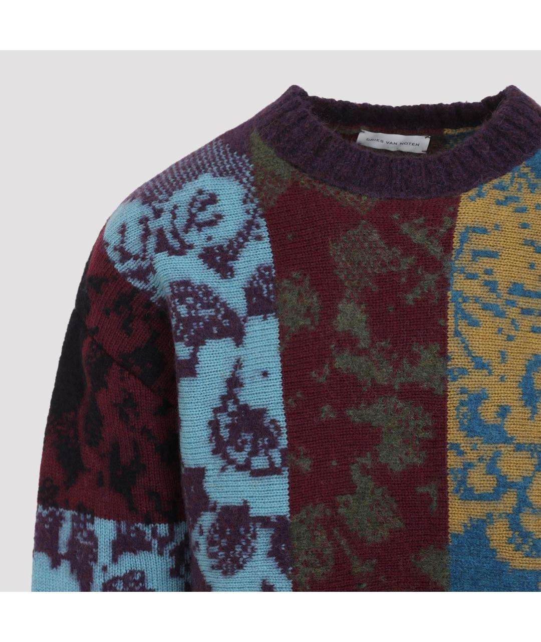 DRIES VAN NOTEN Мульти шерстяной джемпер / свитер, фото 4