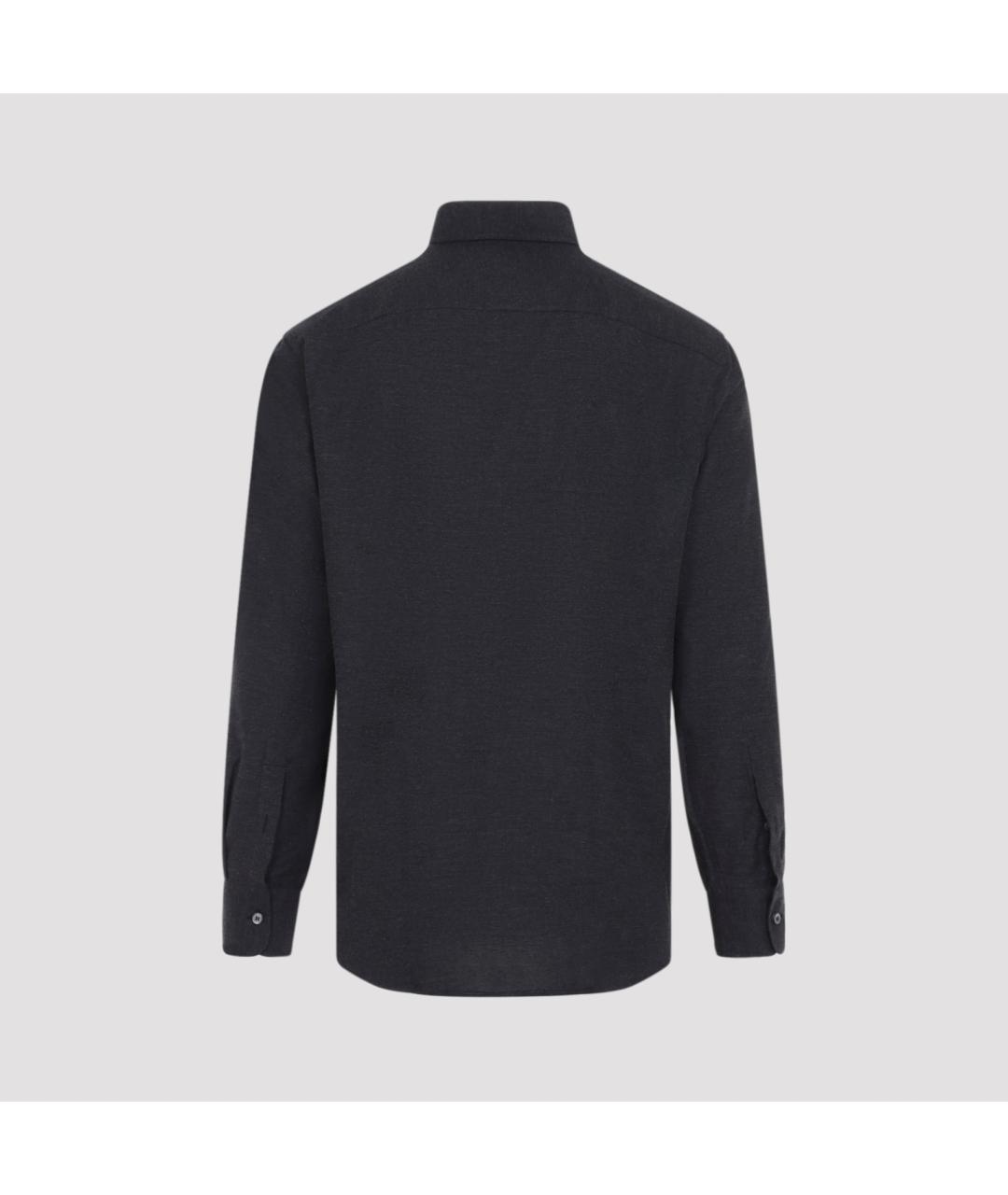 BRIONI Черная кашемировая кэжуал рубашка, фото 2