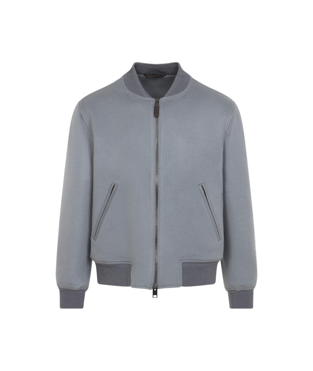 BRIONI Серая шерстяная куртка, фото 1