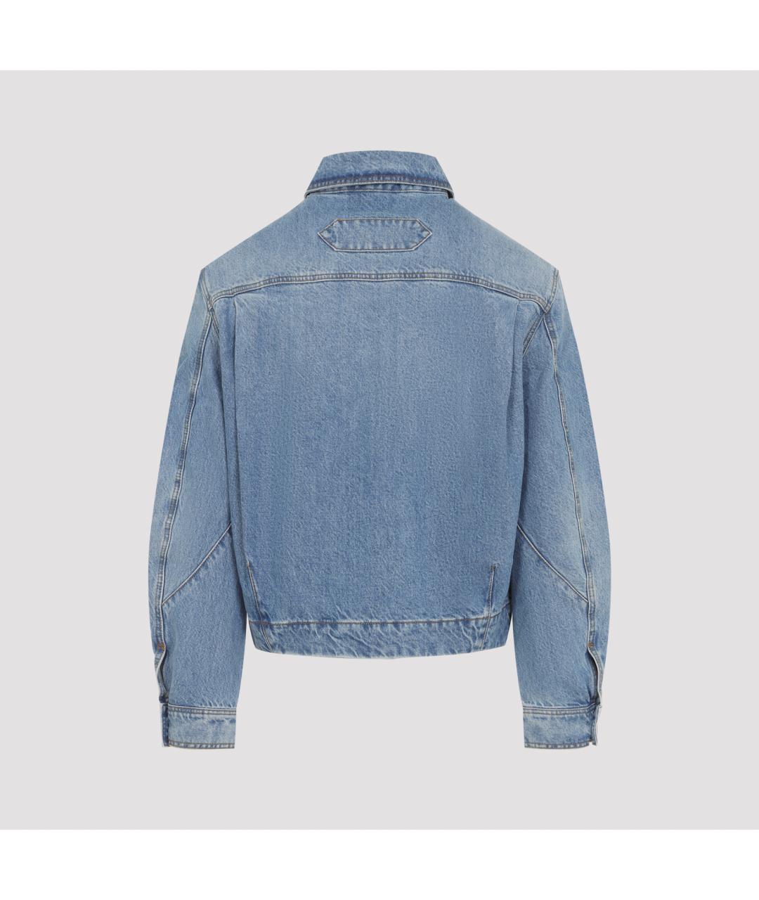JACQUEMUS Голубая хлопковая куртка, фото 3
