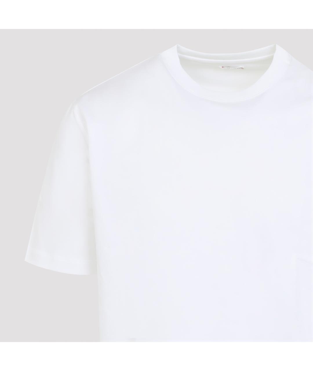 KITON Белая хлопковая футболка, фото 3