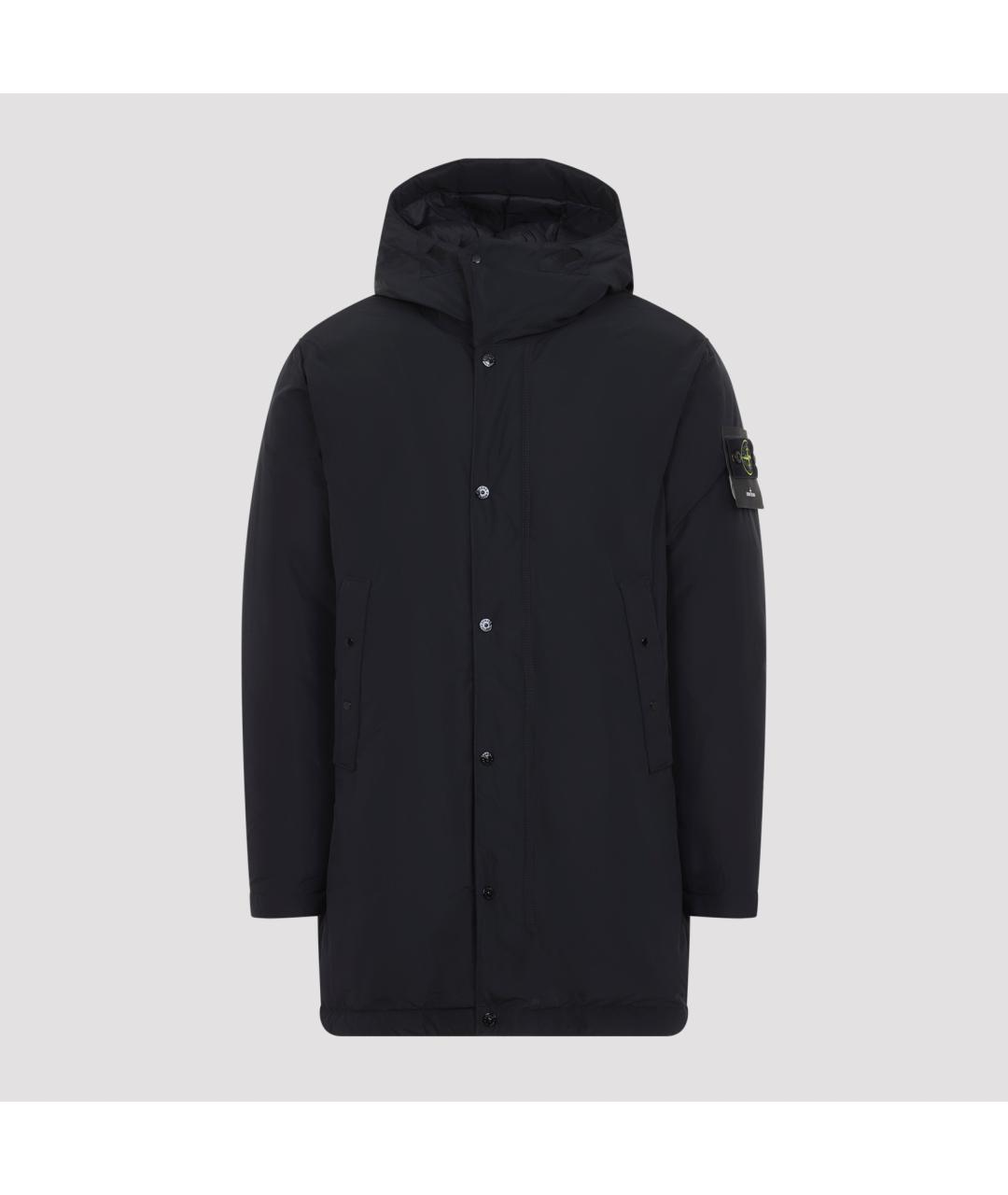 STONE ISLAND Черная полиэстеровая парка, фото 2