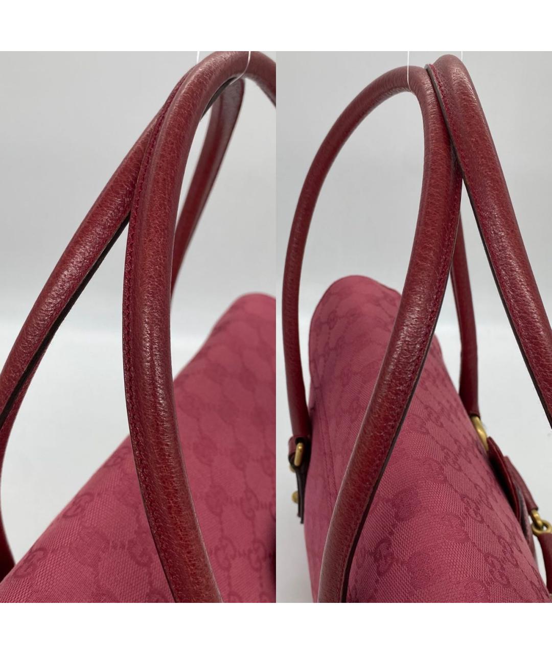 GUCCI Розовая жаккардовая сумка тоут, фото 4