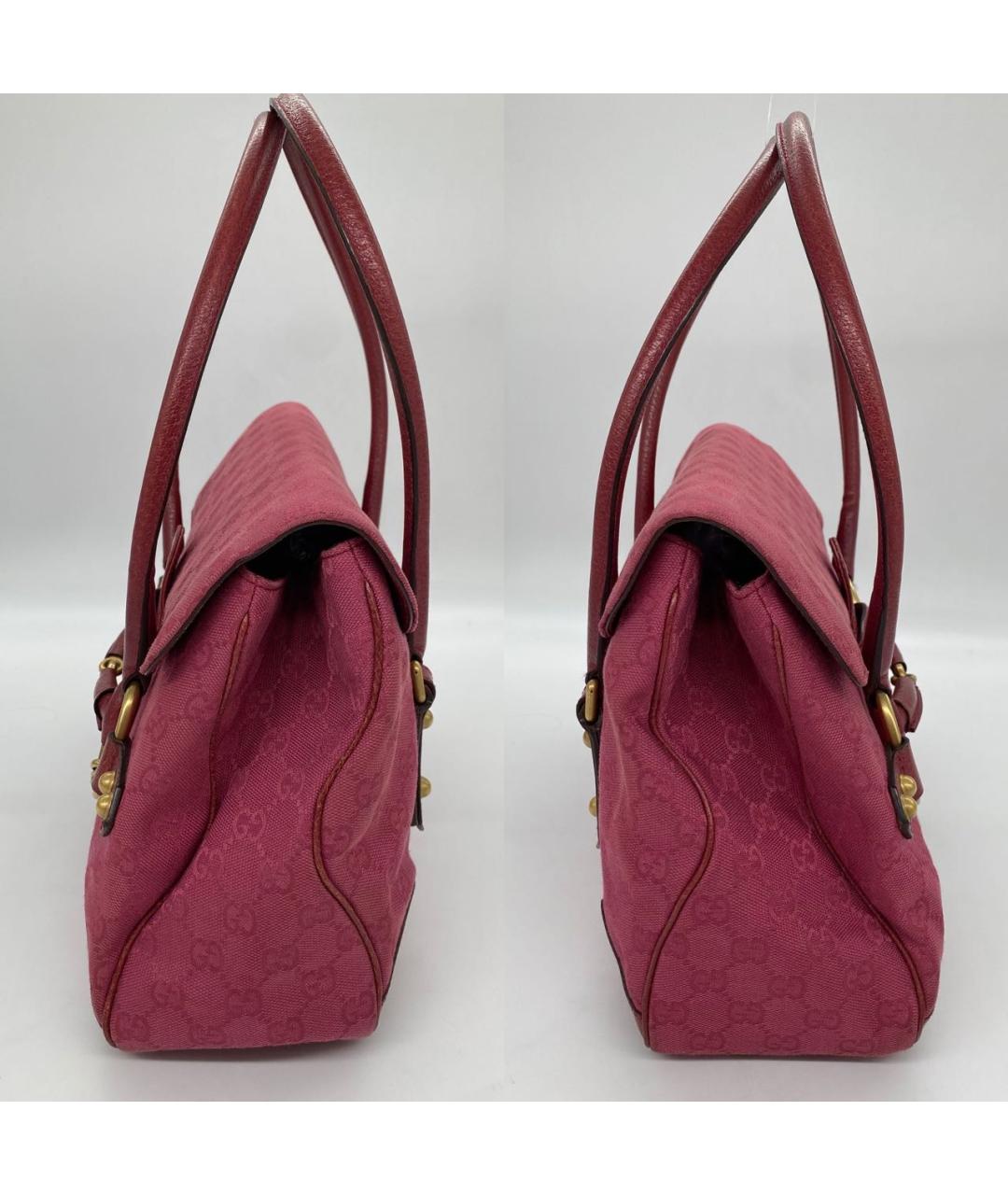 GUCCI Розовая жаккардовая сумка тоут, фото 3