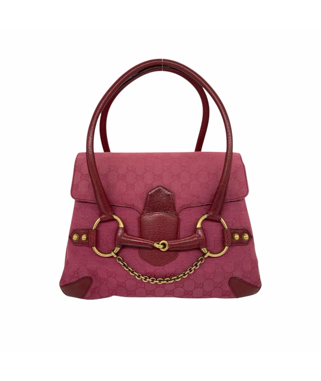 GUCCI Розовая жаккардовая сумка тоут, фото 9