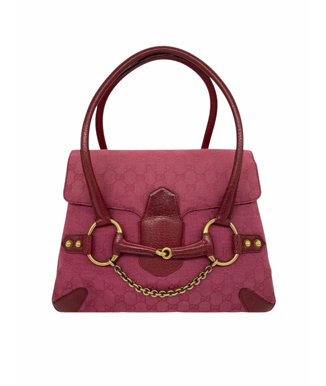 GUCCI Розовая жаккардовая сумка тоут, фото 1