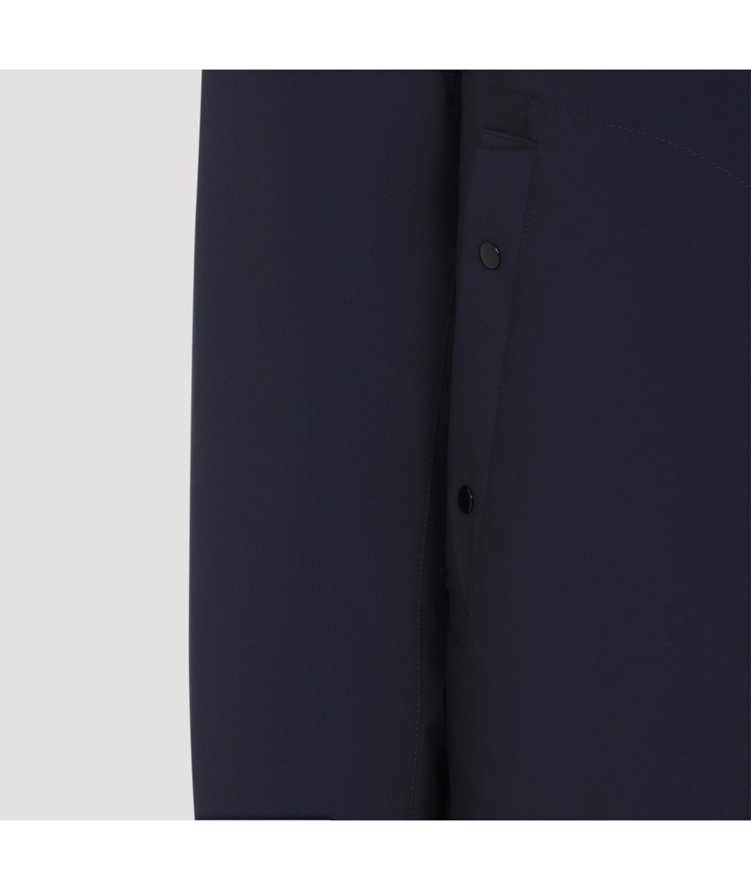 STONE ISLAND Темно-синяя полиэстеровая куртка, фото 4
