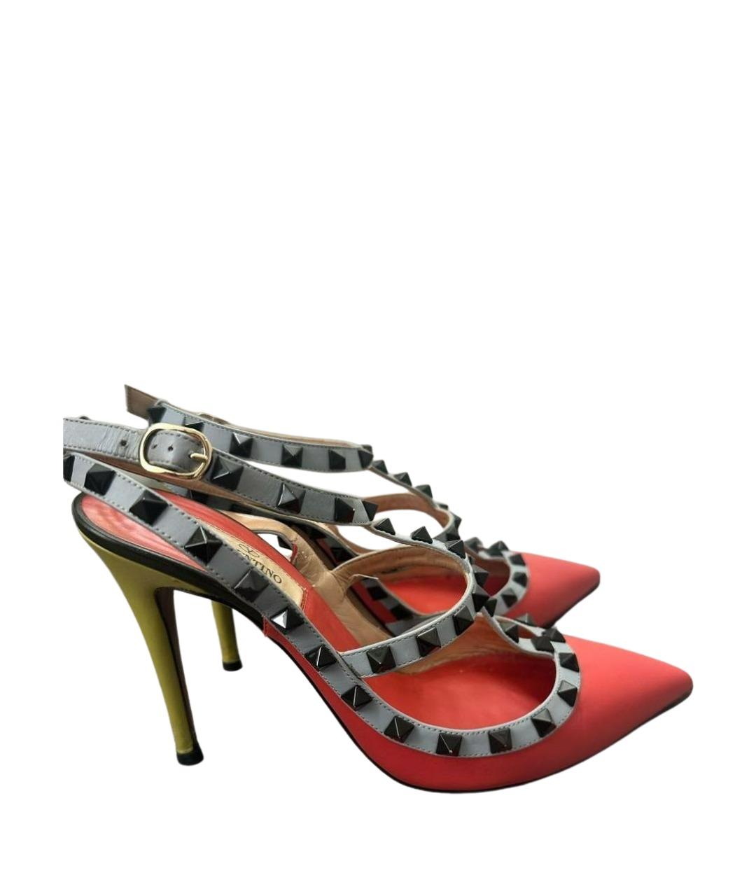 VALENTINO Коралловые кожаные туфли, фото 1