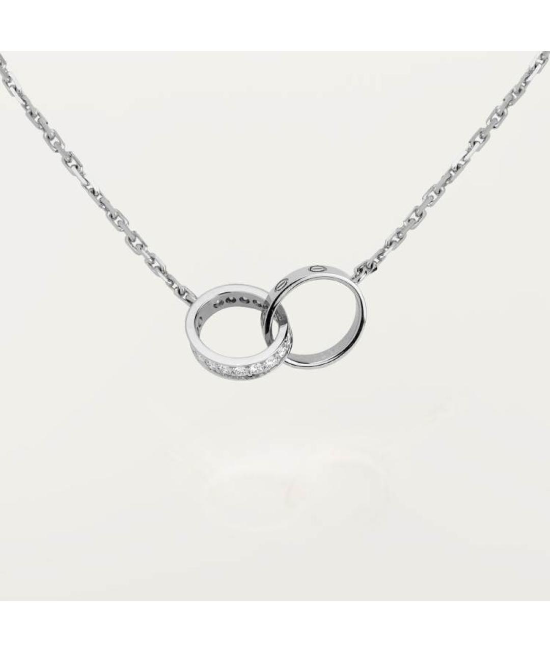 CARTIER Серебряное колье из белого золота, фото 4