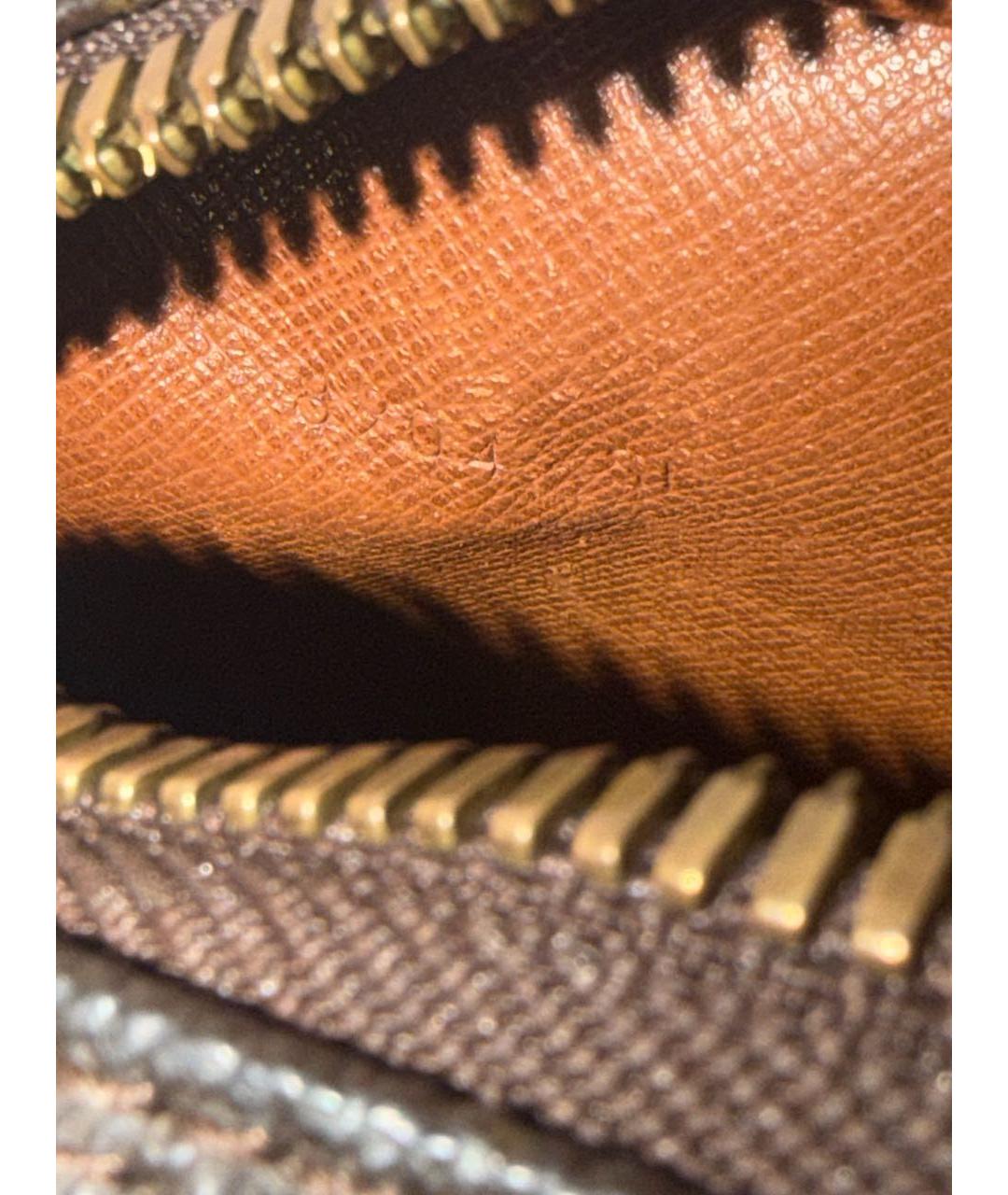 LOUIS VUITTON Коричневая кожаная сумка на плечо, фото 8