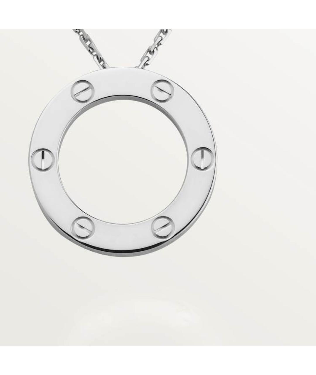 CARTIER Серебряное колье из белого золота, фото 4