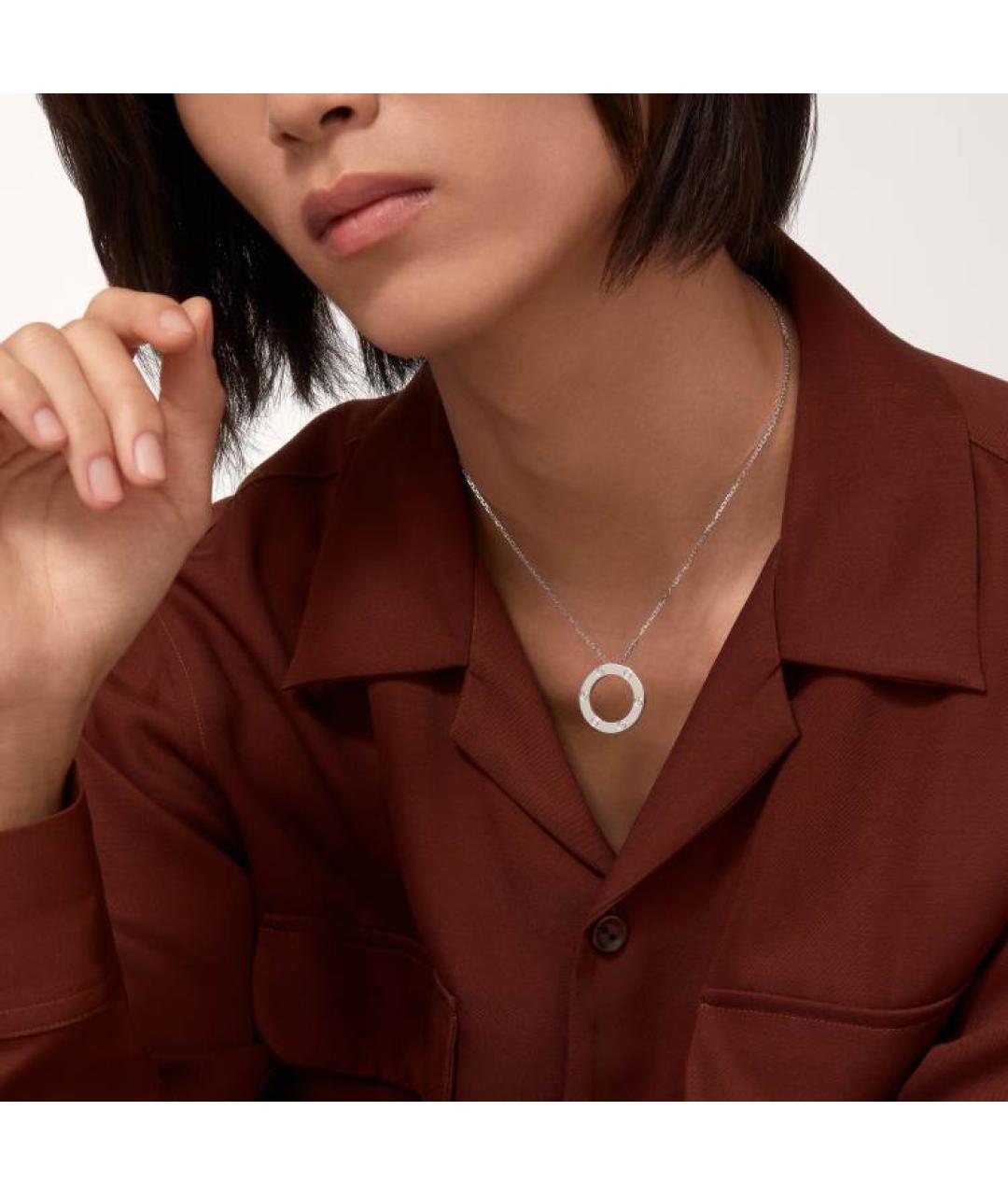 CARTIER Серебряное колье из белого золота, фото 2