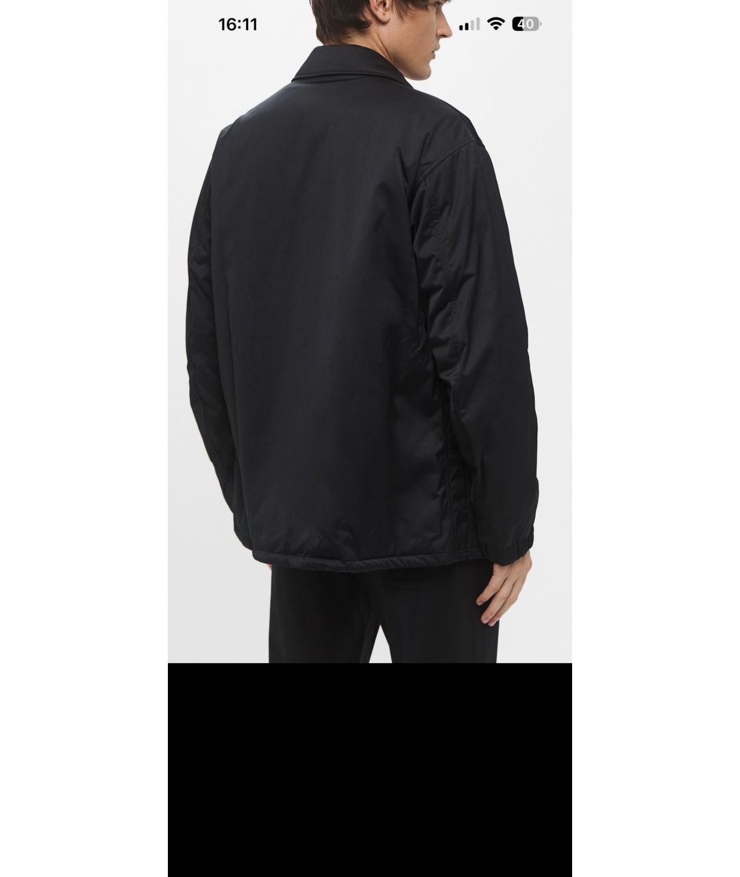 Y-3 Черная полиэстеровая куртка, фото 2