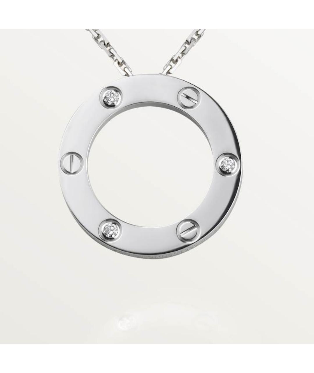 CARTIER Серебряная цепочка/подвеска из белого золота, фото 2