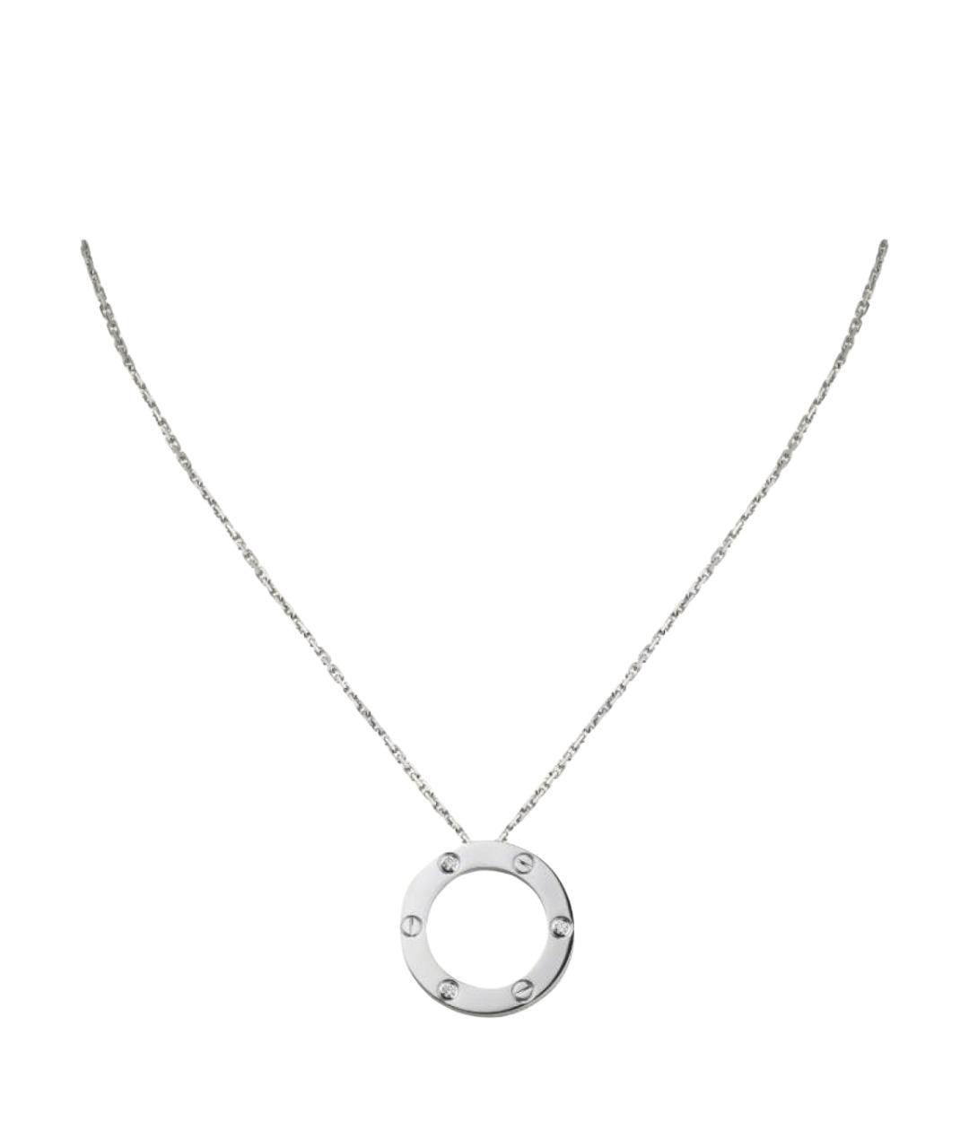CARTIER Серебряная цепочка/подвеска из белого золота, фото 1