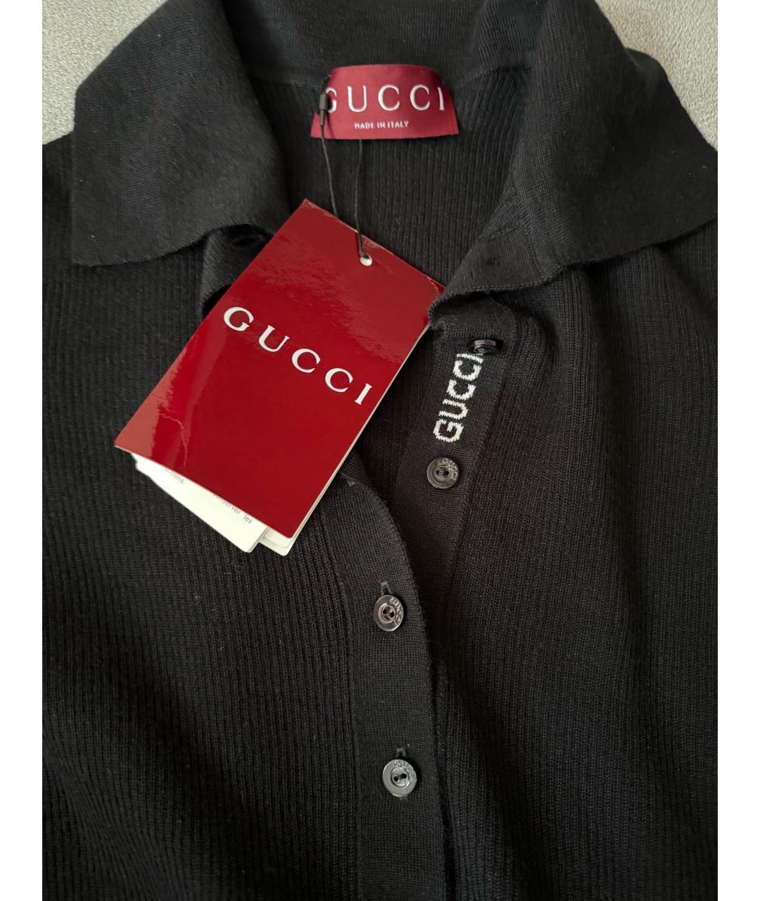 GUCCI Черный кашемировый джемпер / свитер, фото 4
