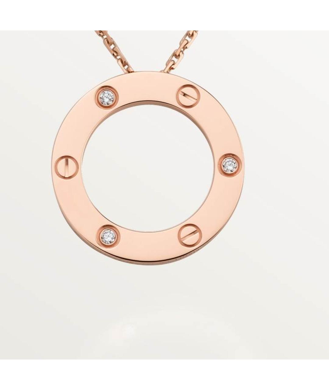 CARTIER Золотая цепочка/подвеска из розового золота, фото 2