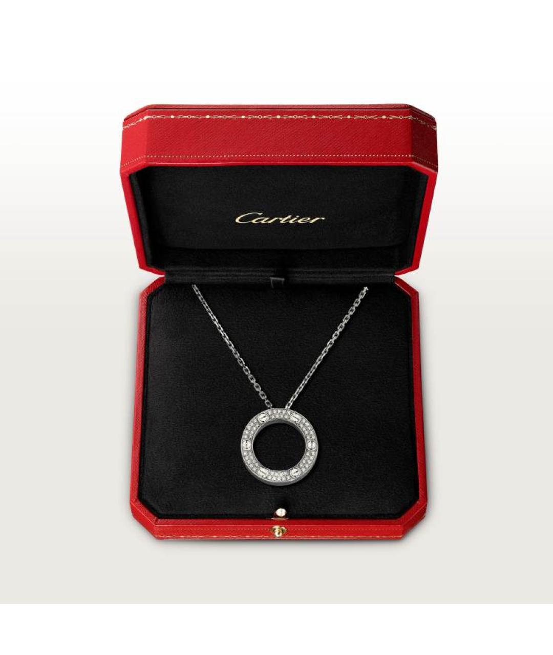 CARTIER Серебряная цепочка/подвеска из белого золота, фото 2