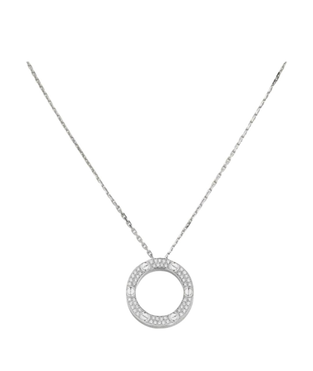 CARTIER Серебряная цепочка/подвеска из белого золота, фото 1