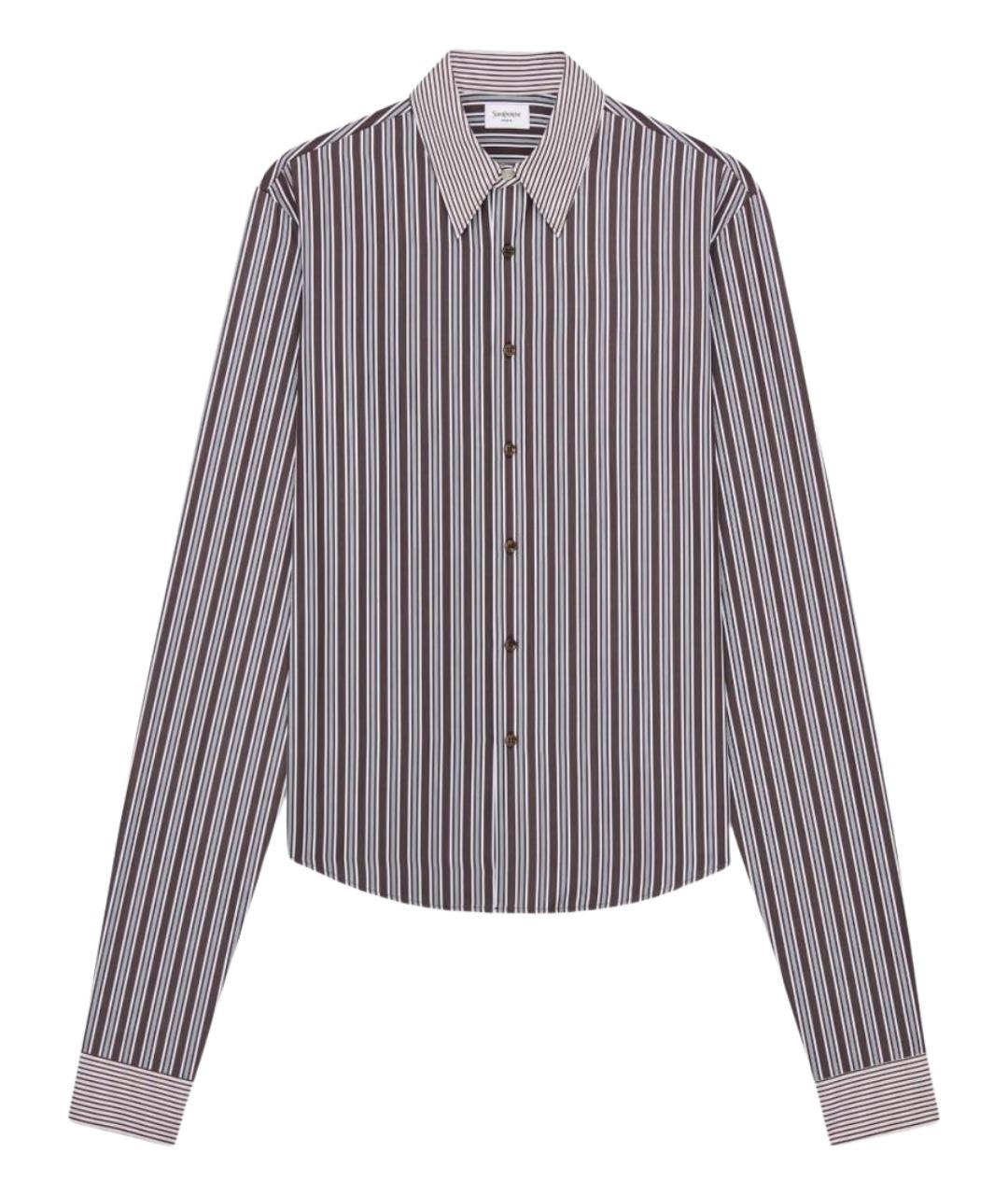 SAINT LAURENT Мульти хлопковая кэжуал рубашка, фото 1