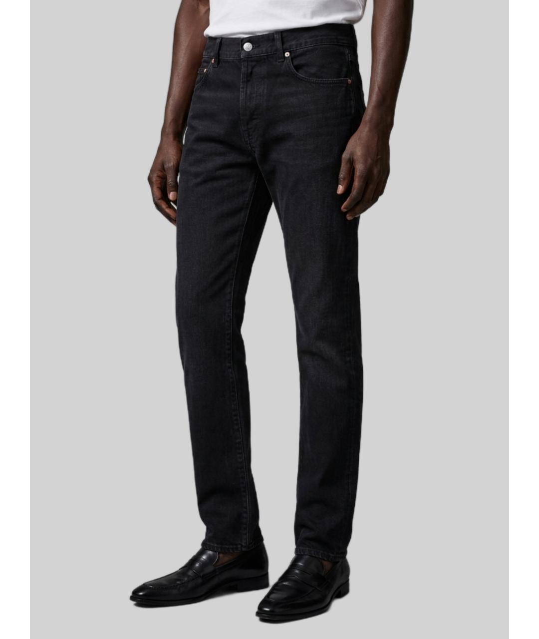 SAINT LAURENT Черные хлопковые джинсы скинни, фото 3