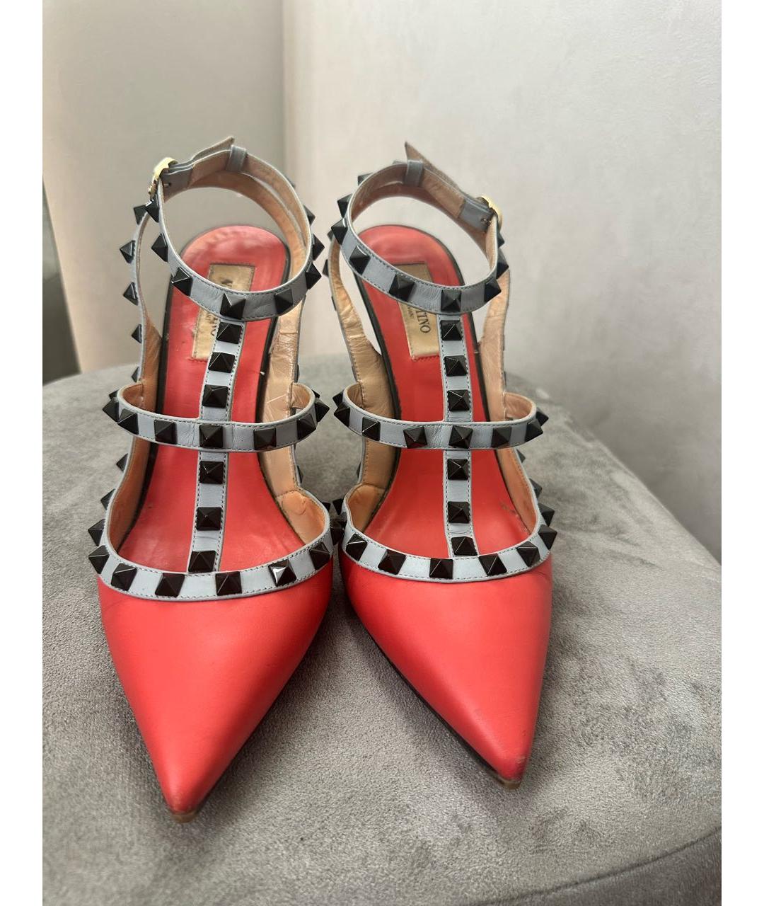 VALENTINO Мульти кожаные босоножки, фото 2