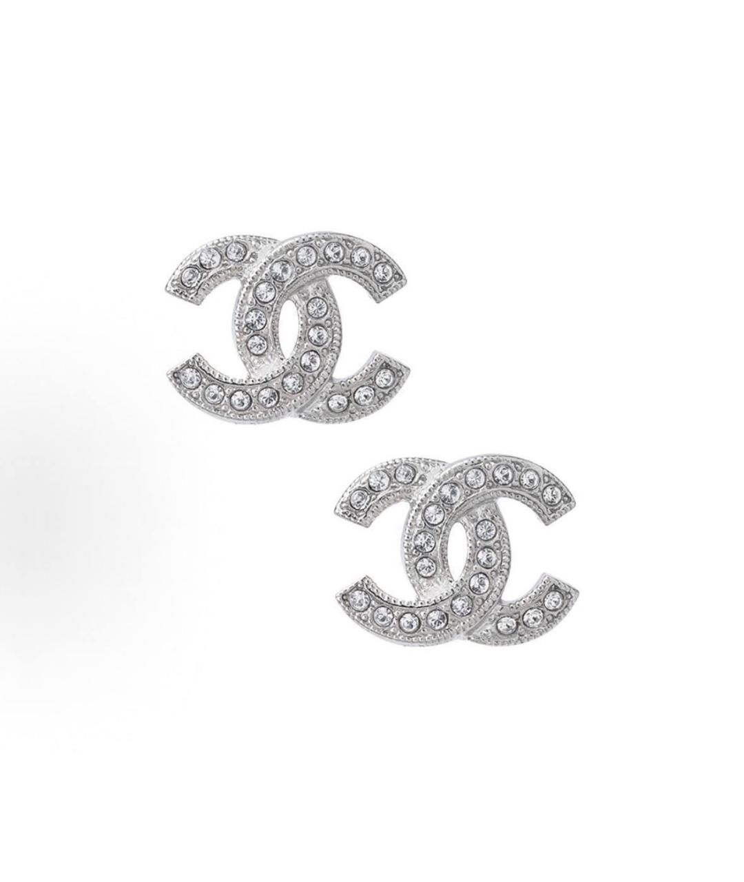 CHANEL Серебряные металлические серьги, фото 3