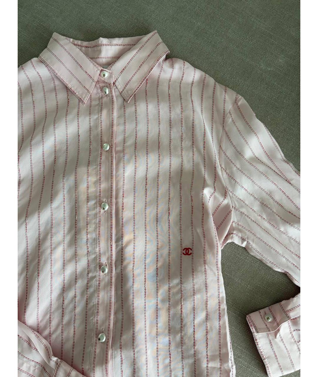 CHANEL Розовая хлопковая рубашка, фото 2