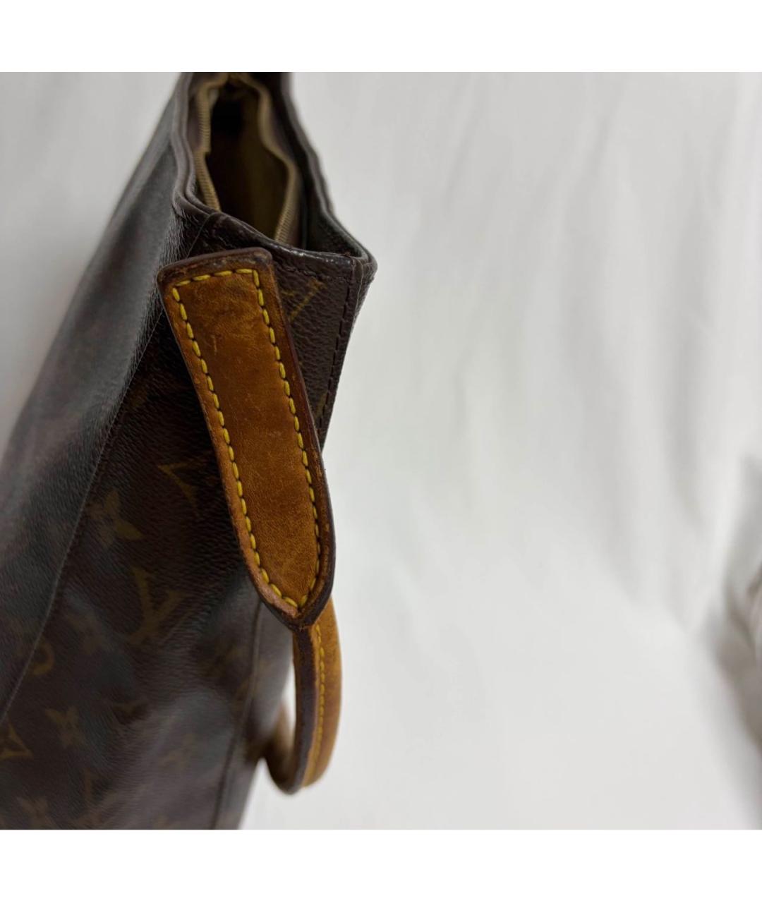 LOUIS VUITTON Коричневая сумка с короткими ручками из канвы, фото 8