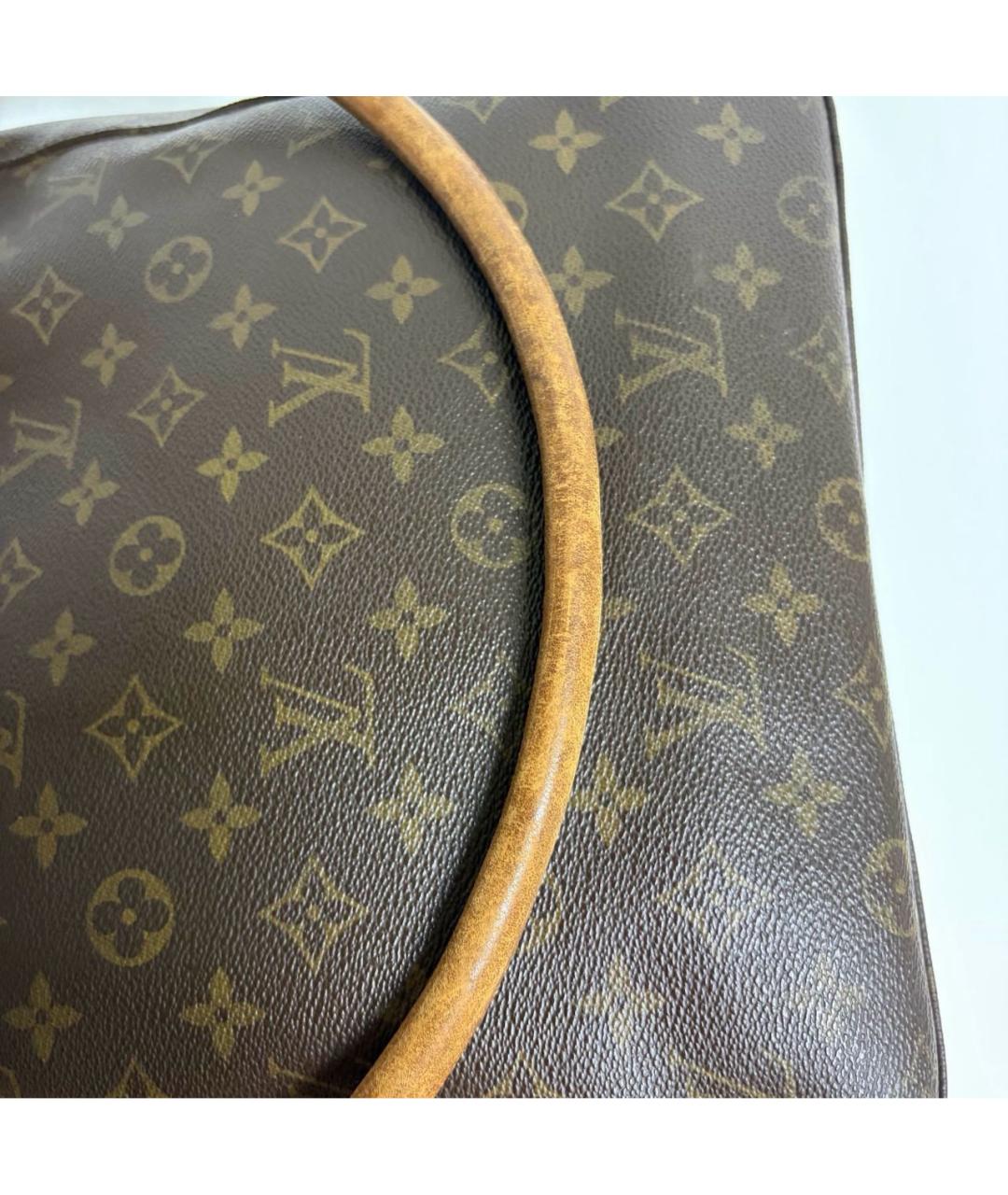 LOUIS VUITTON Коричневая сумка с короткими ручками из канвы, фото 4